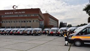 Sağlık Bakanlığınca Adana'ya gönderilen 26 ambulans hizmete alındı