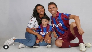 Trabzonspor ile yolları ayrılan Pereira ve eşi Natacha Esmail'den teşekkür mesajı