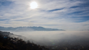 Tunceli'de oluşan sis tabakası görsel şölen sundu