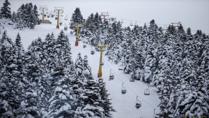 Uludağ'da sömestr tatili yoğunluğu yaşanıyor