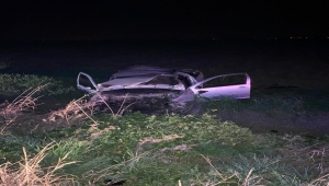 Adana'da otomobil elektrik direğine çarptı: 1 ölü, 2 yaralı
