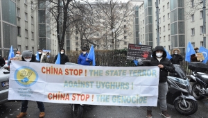 Avusturya'da Çin'in Uygur Türklerine yönelik hak ihlalleri protesto edildi