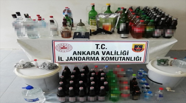 Başkentte sahte alkollü içecek satan bir kişi yakalandı