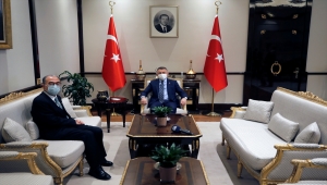 Cumhurbaşkanı Yardımcısı Oktay, Japonya'nın Ankara Büyükelçisi Kazuhiro Suzuki'yi kabul etti