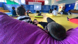 Düzce'de judocu sporculara minderde sinema sürprizi