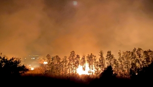 GÜNCELLEME - Kaş'ta sazlık alanda çıkan yangın seraları tehdit ediyor