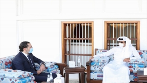 Katar Emiri Al Sani, Hariri ile görüşmesinde Lübnan'a destek olmayı sürdüreceklerini vurguladı