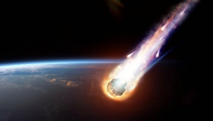 Kayseri'ye düşen meteorun (göktaşı) düşme anı