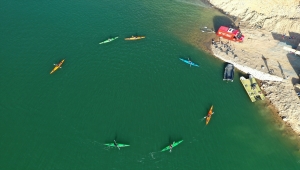 Ordu'daki Topçam Barajı yelken ve kanolarla renklendi