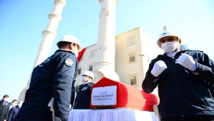 Şehit polis memuru Vedat Kaya Mardin'de son yolculuğuna uğurlandı