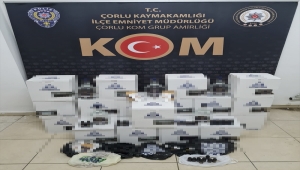 Tekirdağ'da bir markette 172 litre etil alkol ele geçirildi