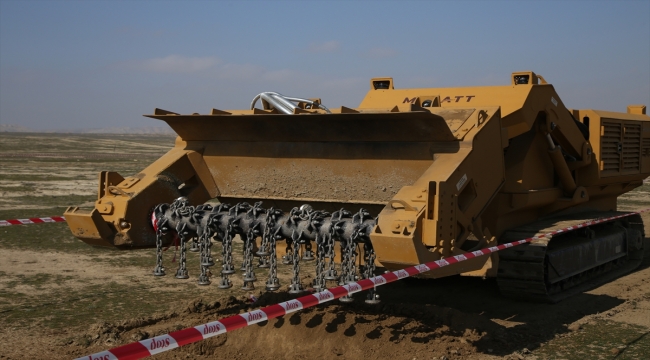 Türk üretimi mayın temizleme aracı MEMATT Azerbaycan'da tüm testleri geçti