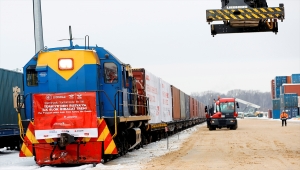 Türkiye- Rusya "ilk ihracat blok treni" hedefe ulaştı