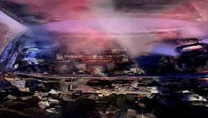 Adana'da seyir halinde yanan araç kullanılamaz hale geldi