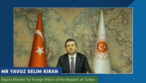 Dışişleri Bakan Yardımcısı Kıran, BM ve AB'nin düzenlediği Suriyeliler için yardım konferansında konuştu: