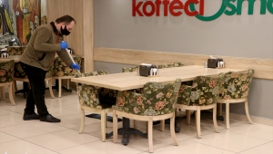 Edirne'de sabah müşteri kabul etmeye başlayacak yeme içme yerleri hazırlıklara geceden başladı