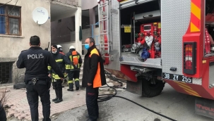 Kayseri Olay: 3 katlı apartmanın bodrum katında çıkan yangın hasara neden oldu