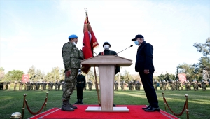 Milli Savunma Bakanı Akar, 8. Komando Tugayı'nın sancak teslim töreninde konuştu: (1)