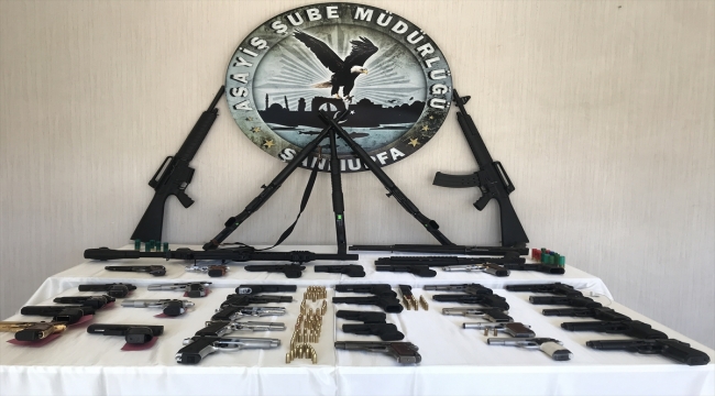 Şanlıurfa'da asayiş uygulamalarında 52 tabanca, 19 tüfek ele geçirildi