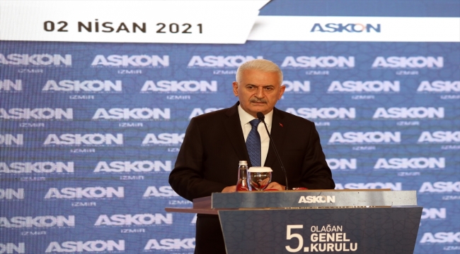 AK Parti Genel Başkanvekili Yıldırım, ASKON İzmir Şubesinin Olağan Genel Kurulu'nda konuştu: