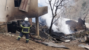 Artvin'de 4 ev, 4 samanlık ve 7 ahırın kullanılamaz hale geldiği yangın söndürüldü