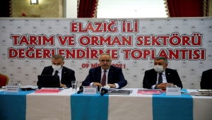 Bakan Yardımcısı Tunç, Elazığ'da Tarım ve Orman Sektörü Değerlendirme Toplantısı'nda konuştu: