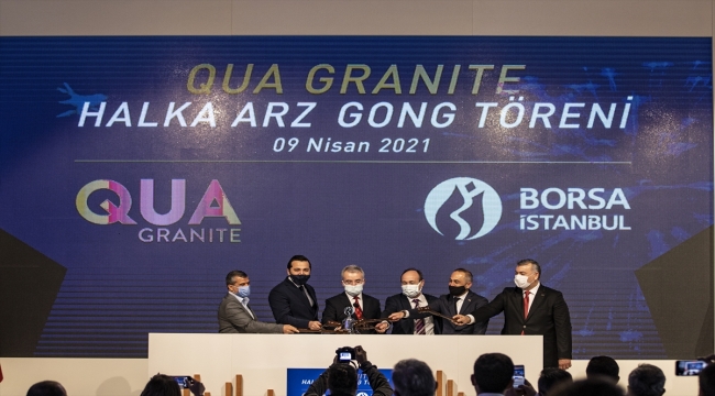Borsa İstanbul'da gong Qua Granite için çaldı