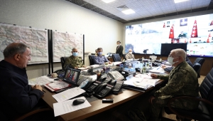 Cumhurbaşkanı Erdoğan, "Pençe-Şimşek ve Pençe-Yıldırım Operasyonu" Komuta Merkezi'ne bağlandı: