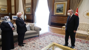 Cumhurbaşkanı Erdoğan, şehit Savcı Kiraz'ın anne ve babasını kabul etti