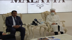 Diyanet İşleri Başkanı Erbaş, Malatya Büyükşehir Belediye Başkanı Gürkan'ı ziyaret etti: