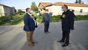 Edirne Valisi Canalp köyleri ziyaret ederek "tam kapanma" sürecinde tedbirlere uyulmasını istedi