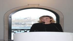 Emine Erdoğan, Ukrayna Devlet Başkanı Zelenskiy'nin eşi Olena Zelenska ile Galata Kulesi'ni ziyaret etti: