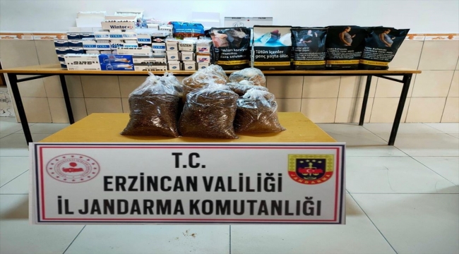 Erzincan'da 40 bin 800 makaron ve 60 kilogram tütün ele geçirildi