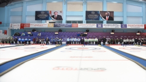 Erzurum'da Türkiye Curling Ligleri Final Müsabakaları başladı