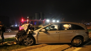 Kayseri'de yolcu otobüsüne arkadan çarpan otomobildeki gurbetçi iki kardeş yaralandı