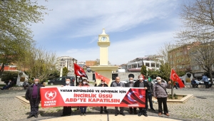Kırklareli'nde ABD Başkanı Biden'ın 1915 olaylarını "soykırım" olarak nitelemesi protesto edildi