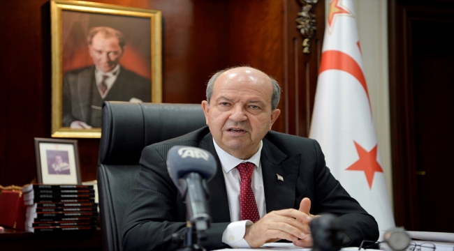 KKTC Cumhurbaşkanı Tatar 5+1 gayriresmi Kıbrıs konferansı öncesi AA'ya konuştu: