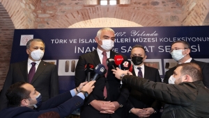 Kültür ve Turizm Bakanı Ersoy, "İnanç ve Sanat" sergisinin açılışına katıldı