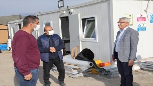 Malatya'da depremzedeler için inşa edilen köy tipi konutlar yükseliyor