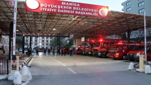 Manisa İtfaiyesinden polise sürpriz kutlama