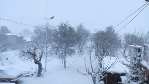 Mersin'in yüksek kesimlerinde kar yağışı etkili oluyor