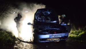 Sakarya'da seyir halindeki otomobilde çıkan yangın söndürüldü