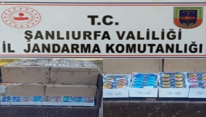 Şanlıurfa'da gümrük kaçağı 128 bin makaron ve 33 bin güneş gözlüğü ele geçirildi