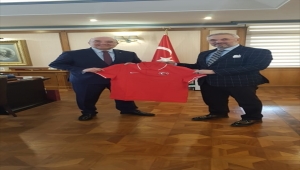 Tamer Taşpınar'dan Türkiye'nin Rusya Büyükelçisi Mehmet Samsar'a ziyaret