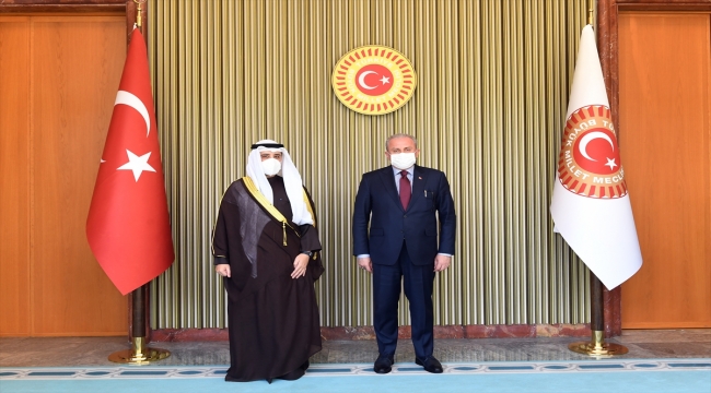 TBMM Başkanı Şentop, Kuveyt Dışişleri ve Devlet Bakanı El-Sabah'ı kabul etti