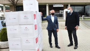 TİKA'dan Kosova'da ihtiyaç sahibi ailelere gıda ve hijyen malzemesi yardımı