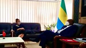 Türkiye'nin Librevil Büyükelçisi Kaygısız, Gabon Dışişleri Bakanı Boubeya ile görüştü