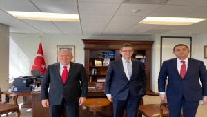 Türkiye'nin Washington Büyükelçisi Mercan, Pfizer'ın CEO'su Bourla ile görüştü