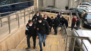 Zonguldak merkezli FETÖ/PDY operasyonunda yakalanan 9 şüpheliden 6'sı adliyede