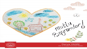 Bakan Yanık, çizdiği resmin yer aldığı bayram kartını devlet korumasındaki çocuklara gönderdi